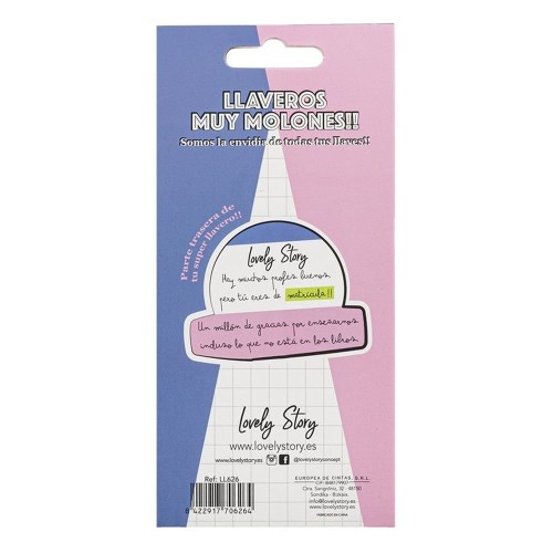 Llavero de goma Profe eres para subrayarte Lovely Story 8422