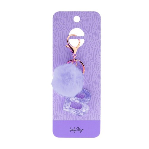 Llavero letra B purple Lovely Story 8435458179527