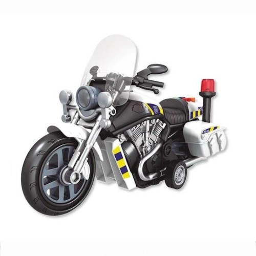 Moto friccion Policia con luces y sonidos 32x13x22 cm JugaTo