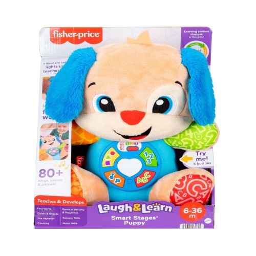 Peluche perrito Fisher - Price rie y aprende Mattel 19473529