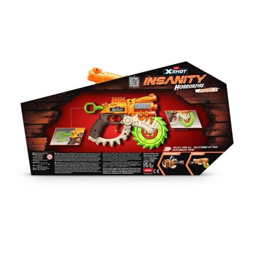 Pistola Insanity Horrorfire Reaper-x, inlcuye 8 dardos Zuru