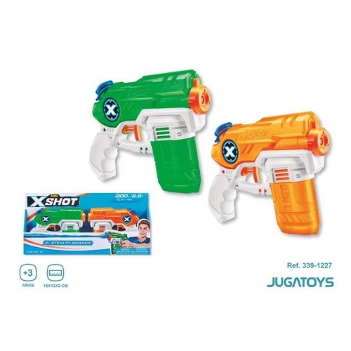 Pistolas de agua pack 2 X-Shot Warfare Double Small Stealth
