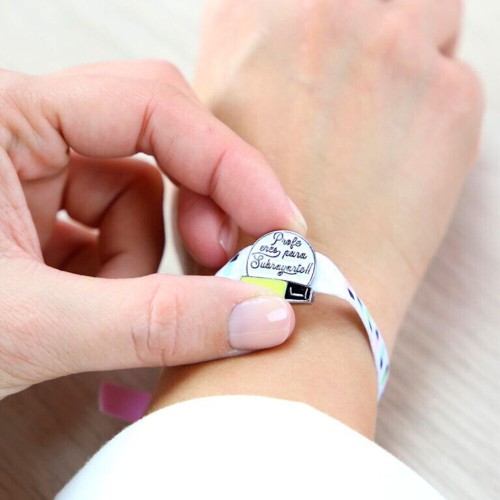 Pulsera con charm  Profe eres para subrayarte Lovey Story 84
