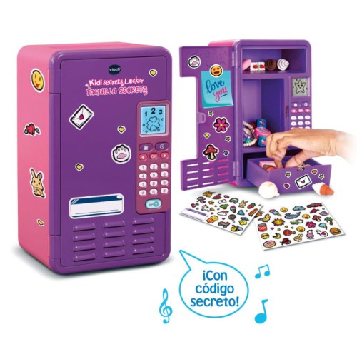 Taquilla secreta KidiSecrets con pantalla LCD rosa. Vtech 34