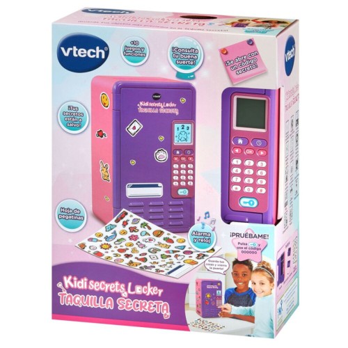 Taquilla secreta KidiSecrets con pantalla LCD rosa. Vtech 34