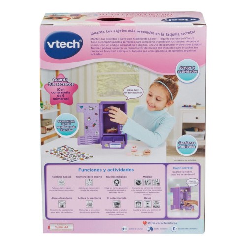 Taquilla secreta KidiSecrets con pantalla LCD rosa. Vtech 34