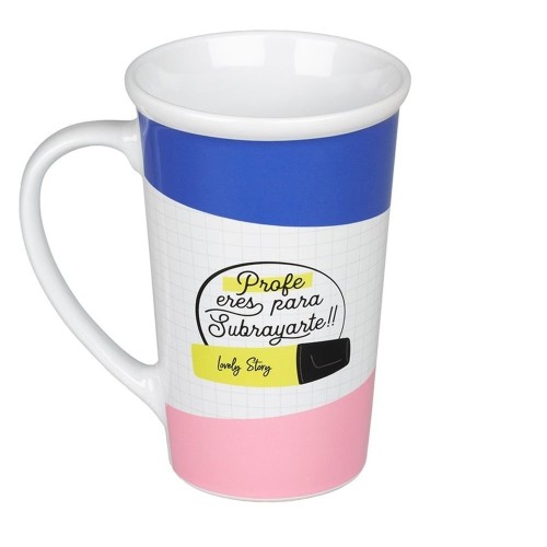 Taza alta Profe, eres para subrayarte Lovely Story 842291770
