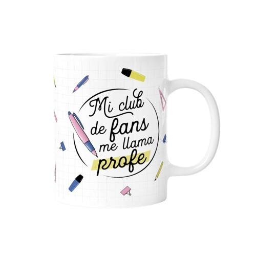 Taza Mi club de fans me llama profe 330ml Lovely Story 84354