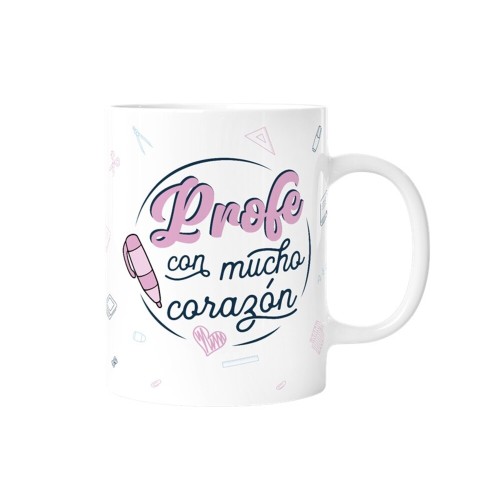 Taza Profe con mucho corazón 330ml Lovely Story 843545815695