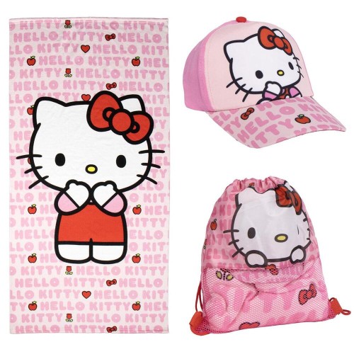 Toalla con Saquito y gorra Hello Kitty 33x27x7 cm Cerda 8445