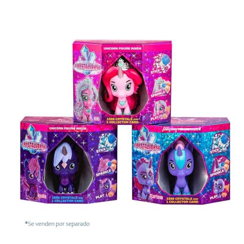 Unicornio Crystalferse para cristalizar, 1500 cristales, peg