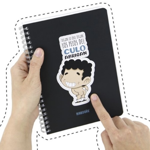 Cuaderno A5 - digan lo que digan...- color negro