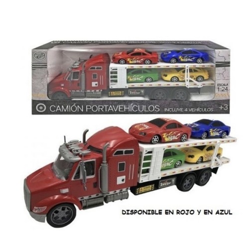 Camion transportador 4 coches deportivos FENTOYS