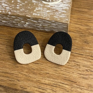 2100002095252 (1) Pendientes Mini Donuts negro bei 1