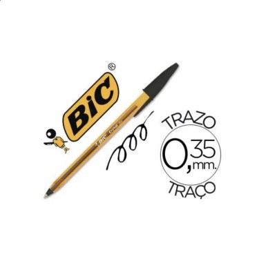 3086123132955 Bolígrafo Cristal fino 0,8 mm negro  1