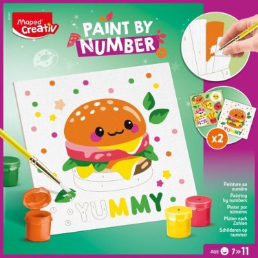 3154149070879 Pintar por Números “Yummy Kawaii Foo 1