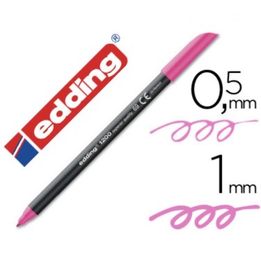 4004764828432 Rotulador punta fina 1200 rosa flúor 1