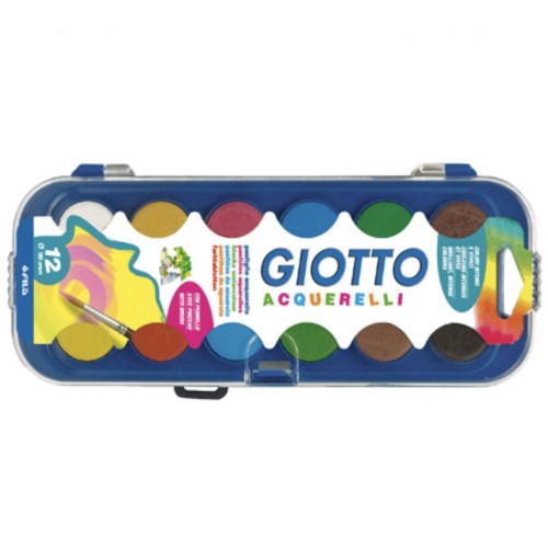 Acuarela 12 colores Giotto