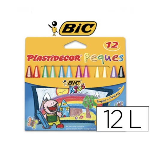 Pinturas plásticas escolares Plastidecor Peques 12 surtidos