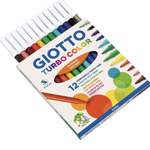 Rotulador Turbo Color 12 colores surtidos GIO