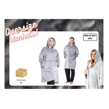 5056503809744 Bata con capucha gris medio adulto 7 1
