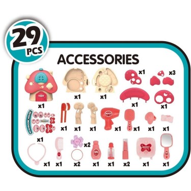 5205698711398 (4) Set Beauty Mushroom House 29pcs  4