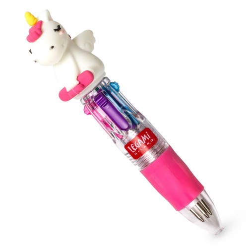 Boligrafo mini 4 colores unicornio Legami