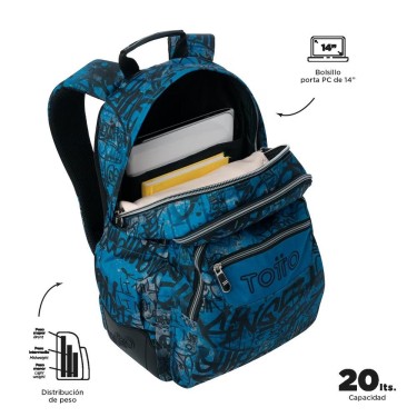7704758345736 (3) Mochila Escolar Rayol Grafitti A 3