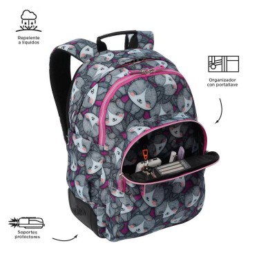 7704758345781 (2) Mochila Escolar Rayol Gatos – To 2