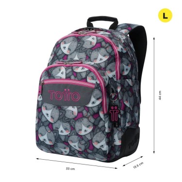 7704758345781 (5) Mochila Escolar Rayol Gatos – To 5