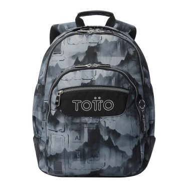 7704758373371 (1) Mochila Escolar Rayol Negra Gris 1