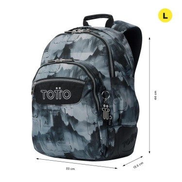 7704758373371 (5) Mochila Escolar Rayol Negra Gris 5