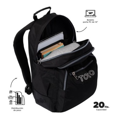7704758805544 (4) Mochila escolar negra – Totto 5