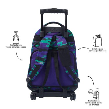 7704758842976 (3) Mochila carro camuflaje azul - T 3