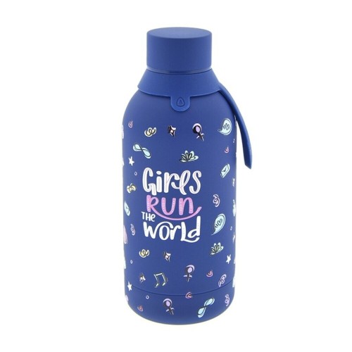 Botella termica de acero 500ml - Color Azul oscuro vuelta m