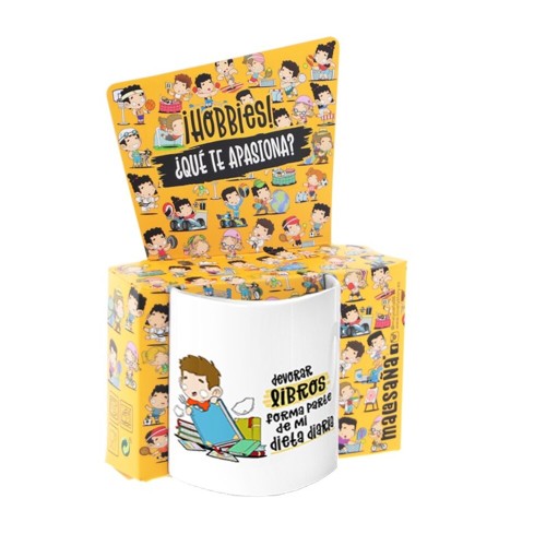 Taza Devorar libros forma parte de mi dieta diaria (Hombre)
