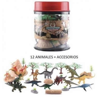 8411865099528 Bote de figuras de dinosaurios – Rei 1