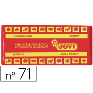8412027007122 Plastilina 150 g Rojo - JOVI 1
