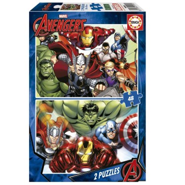 8412668159327 Puzzle Avengers 2×48 piezas · Educa 1