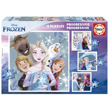 8412668197350 (1) Puzzle Progresivo Frozen 4 en 1  1