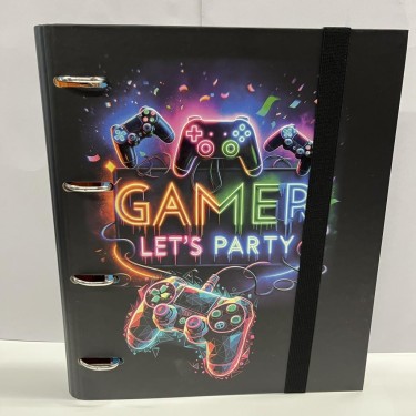 8412885246435 Carpeta anillas A4 Gamer con recambi 1