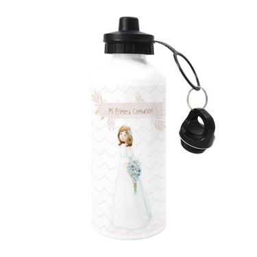 8421363487086 Botella Agua Aluminio Comunión Niña  1