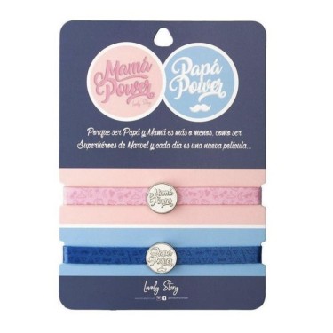 8422917705359 Pulsera doble con charm “Mamá y Papá 1