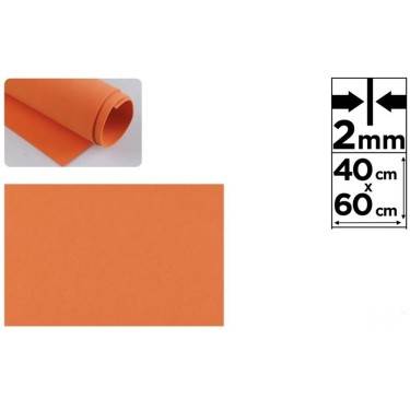 8429640502422 Lámina goma EVA 40x60 cm naranja - L 1