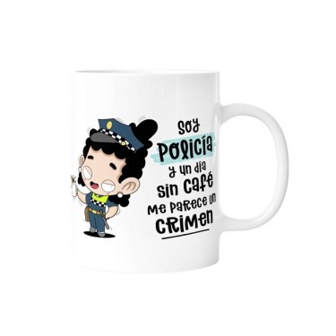 8435458062249 Taza “Soy policía y un día sin café  1