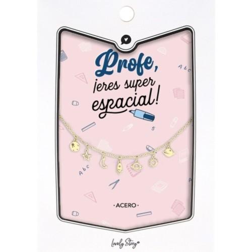 8435458084043 Colgante acero dorado universo Profe 1