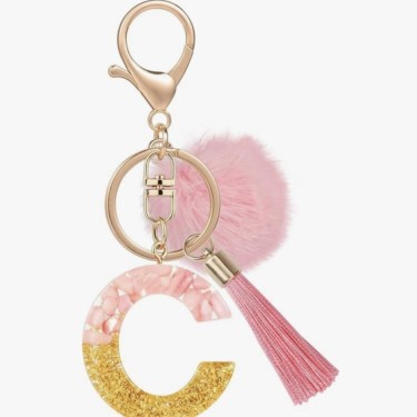 8435458092109 Llavero Letra C Rosa - Lovely Story 1