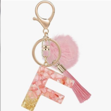 8435458092130 Llavero Letra F Rosa - Lovely Story 1