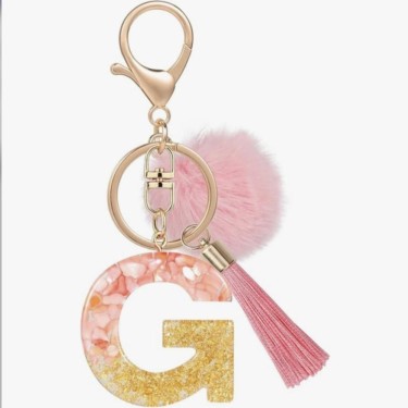 8435458092147 Llavero Letra G Rosa - Lovely Story 1