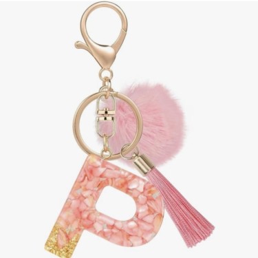 8435458092208 Llavero Letra P Rosa - Lovely Story 1